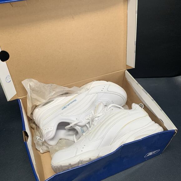 Reebok Women’s Walking Shoes Gratify Ultra Size 8.5 Wide White Leather Shoes - Picture 13 of 14